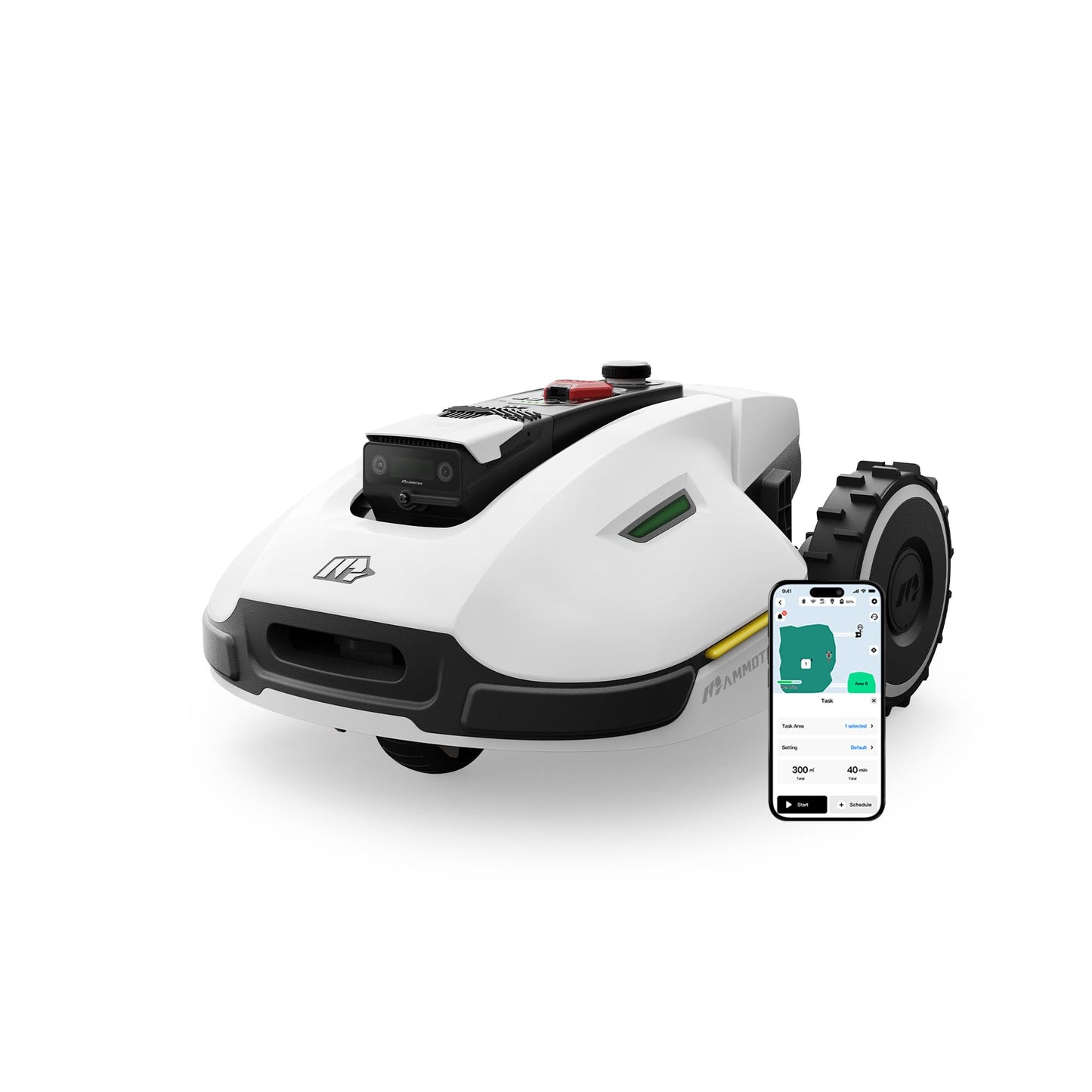 MAMMOTION YUKA 2000 Mähroboter ohne Kabel, bis 2800m², RTK+Vision, Auto-Kartierung, 4G-Modul, 50% Steigung, intelligenter Rasenroboter