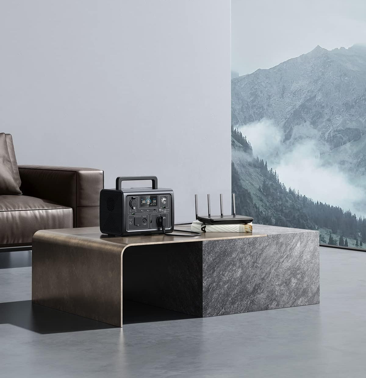 BLUETTI Tragbare Powerstation EB3A, 268Wh LiFePO4 Batterie Backup mit 600W (1200W Peak) AC Ausgängen, Solargenerator für Reise und Camping