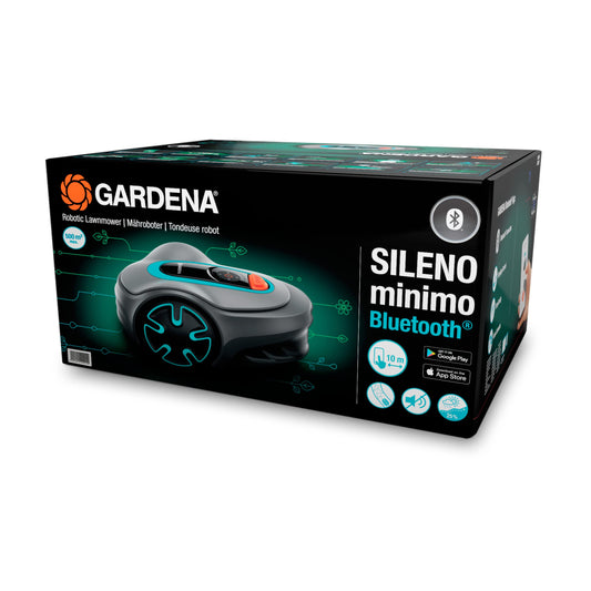 Gardena SILENO minimo 500 Mähroboter, intelligenter Rasenmäher bis 500m², Bluetooth-App, programmierbar, DE-Version 15202-20