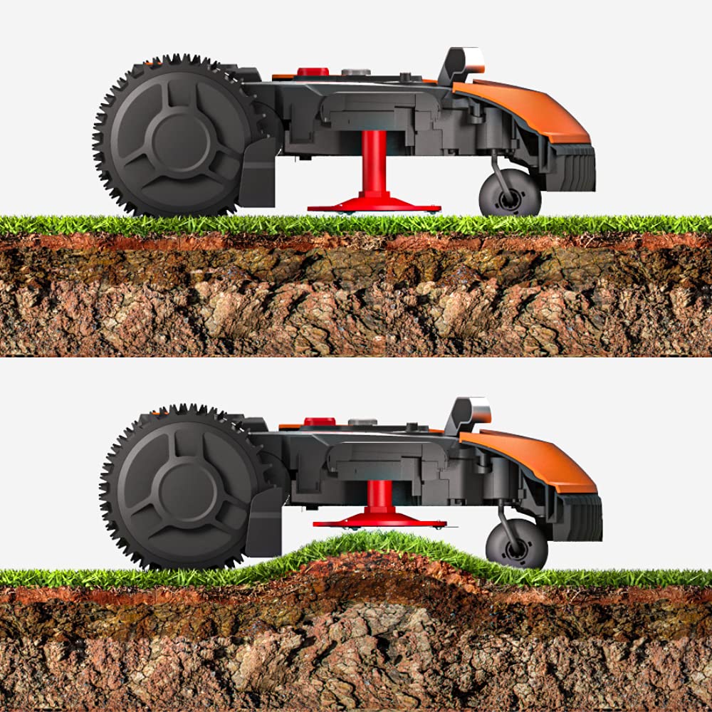 WORX Landroid M WR142E Mähroboter/Akkurasenmäher für Gärten bis 700 m2, Selbstfahrender Rasenmäher für einen ordentlichen Rasenschnitt