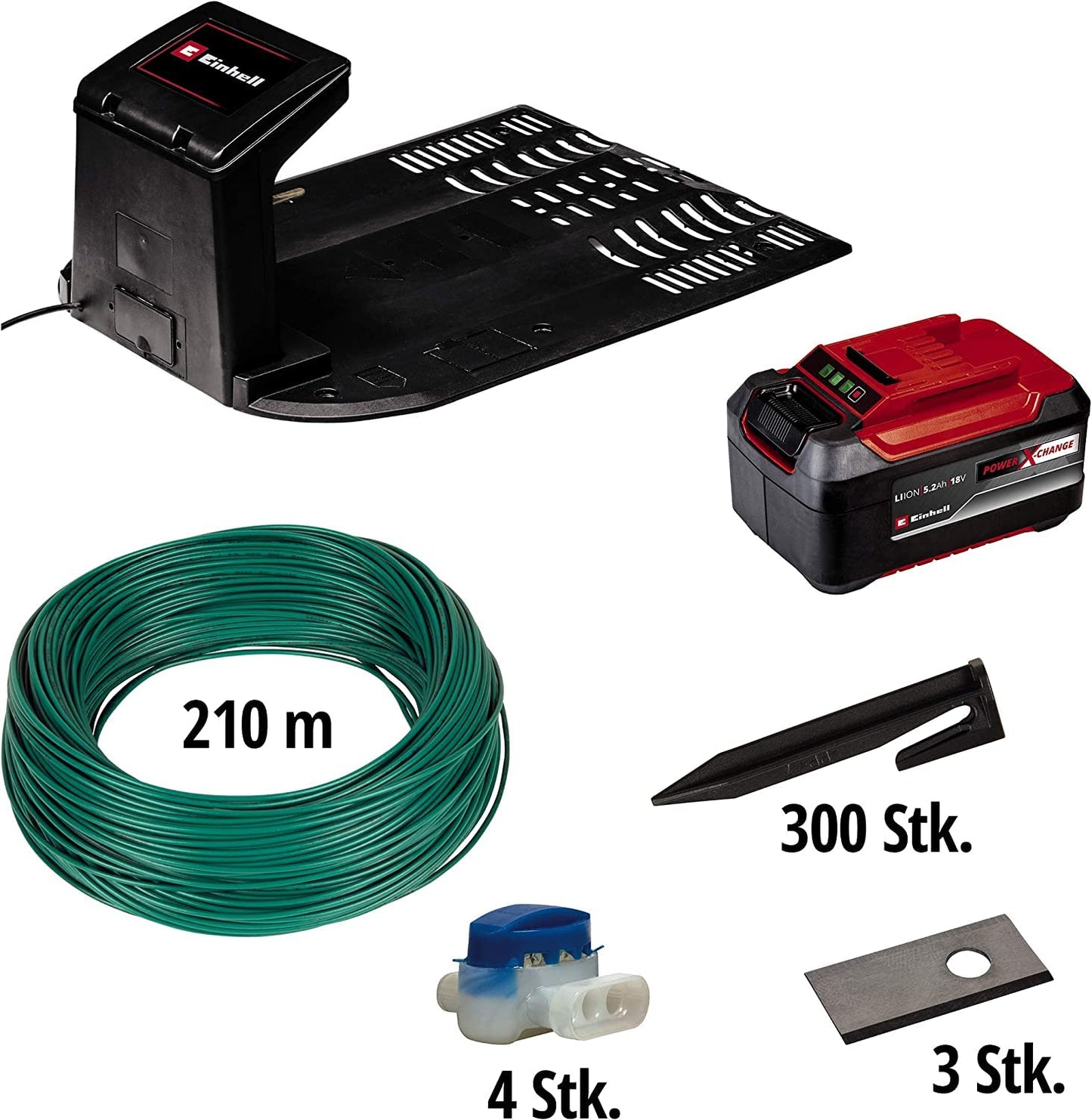 Einhell FREELEXO 1200 LCD BT Mähroboter, bis 1200m², Multizonen, Bluetooth-App, Steigungen bis 35%, inkl. PXC-Akku & Zubehör