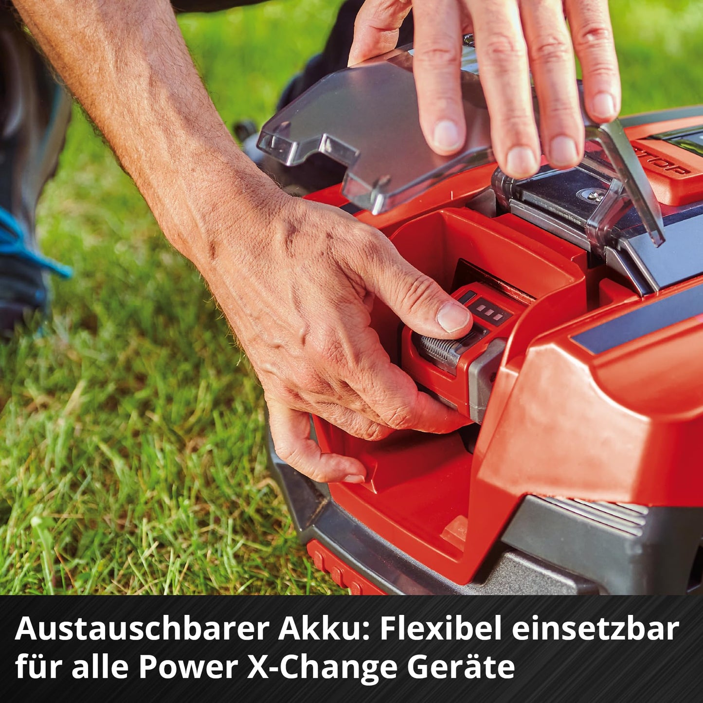 Einhell FREELEXO CAM 500 Mähroboter, 18V Akku, ohne Begrenzungsdraht dank Kamera, bis 500m², Brushless, 25% Steigung, inkl. 3,0Ah Akku