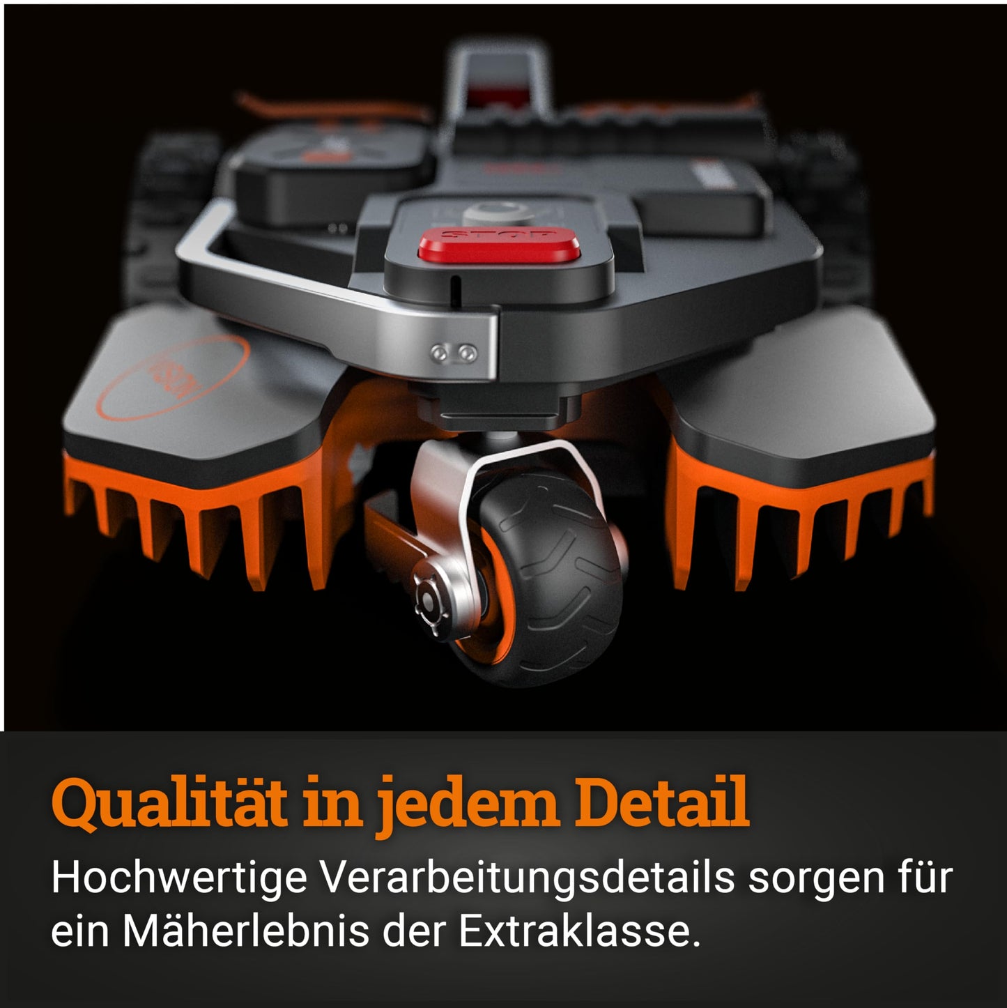 WORX Landroid Vision M550 WR205E Mähroboter ohne Kabel, bis 550m², AI-Rasenroboter, WLAN & Bluetooth, Hindernisvermeidung, Igelschutz
