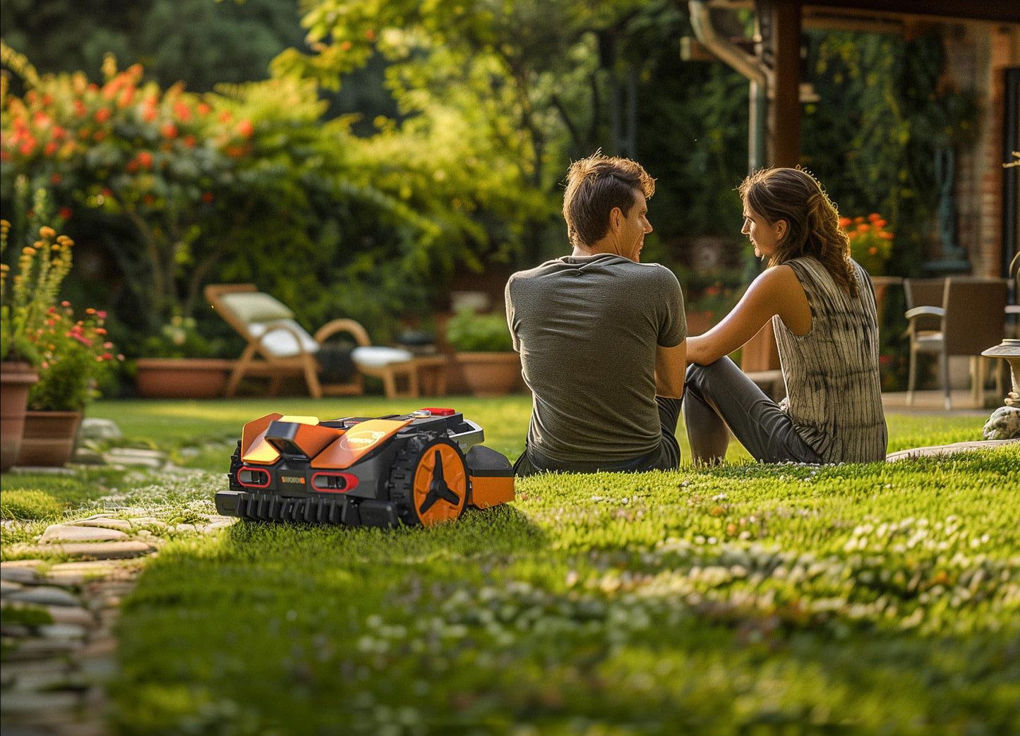 WORX Landroid Vision M550 WR205E Mähroboter ohne Kabel, bis 550m², AI-Rasenroboter, WLAN & Bluetooth, Hindernisvermeidung, Igelschutz