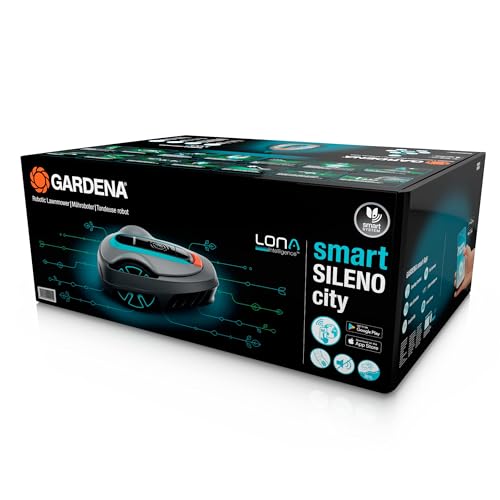 Gardena smart SILENO City 600 Mähroboter, bis 600m², LONA AI, App-Steuerung, SensorControl, Steigungen bis 35%, inkl. smart Gateway, DE-Version