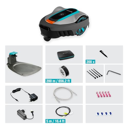 Gardena smart SILENO City 600 Mähroboter, bis 600m², LONA AI, App-Steuerung, SensorControl, Steigungen bis 35%, inkl. smart Gateway, DE-Version