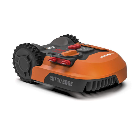 WORX Landroid L WR155E Mähroboter, bis 2000m², selbstfahrender Akkurasenmäher für große Gärten, automatischer Rasenmäher, Orange