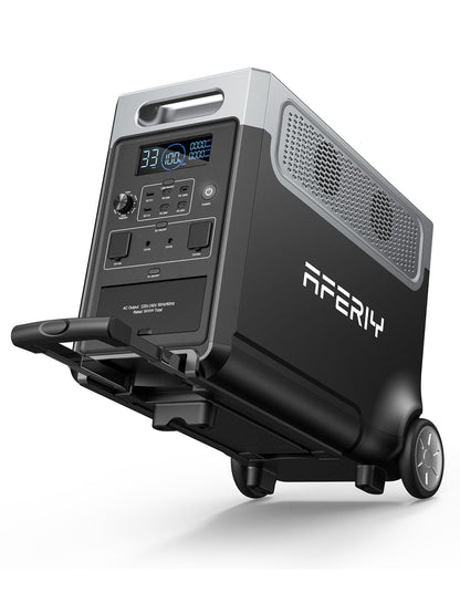 AFERIY 2400W Tragbare Powerstation, 2048Wh LiFePO4 Batterie, 1,7 Stunde Schnellladung, 13 Anschlüsse, Sinuswellen 230V, USV, Mobile Stromversorgung für Outdoors Camping, 7 Jahre Garantie