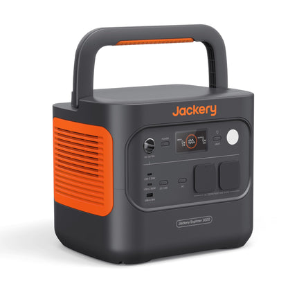 Jackery 2000 v2 Tragbare Powerstation mit 200W Solarpanel, 2042Wh Solargenerator mit 2200W Ausgang, LiFePO4 Batterie Schnellladung für Camping, Wohnmobil, Off-Grid