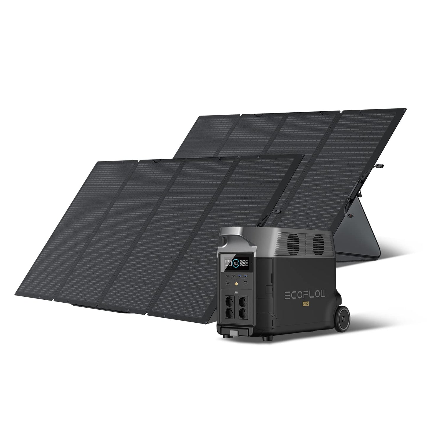 EF ECOFLOW DELTA Pro tragbare Powerstation 3600Wh, Solar Generator LiFePO4-Batterie mit 3600W AC Ausgängen, erweiterbare Stromversorgung bis zu 25kWh, Stromspeicher für Zuhause, Stromausfall, Reise