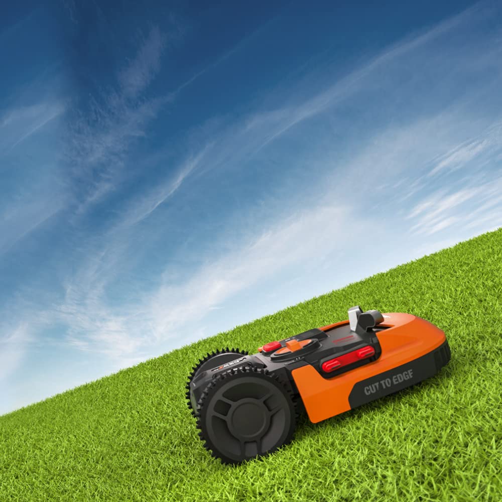 WORX Landroid M WR142E Mähroboter/Akkurasenmäher für Gärten bis 700 m2, Selbstfahrender Rasenmäher für einen ordentlichen Rasenschnitt