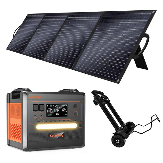 SOLARPLAY 2500W Tragbare Powerstation, 2304Wh LiFePO4 Solar Power Station, Solargenerator mit 14 Anschlüsse, 230V Mobile Stromaggregat, Stromspeicher für Balkonkraftwerk Camping Zuhause Angeln