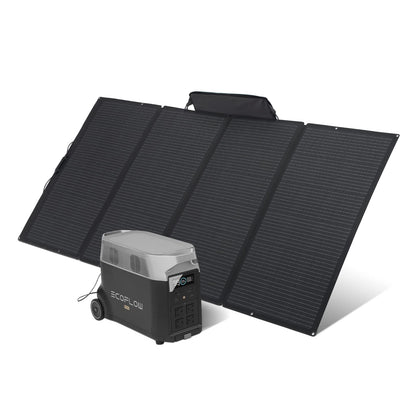EF ECOFLOW DELTA Pro tragbare Powerstation 3600Wh, Solar Generator LiFePO4-Batterie mit 3600W AC Ausgängen, erweiterbare Stromversorgung bis zu 25kWh, Stromspeicher für Zuhause, Stromausfall, Reise