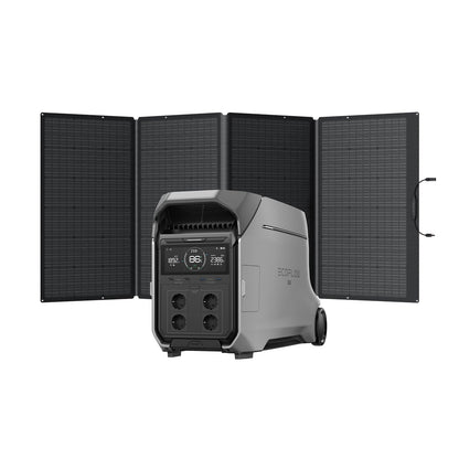 EF ECOFLOW DELTA PRO 3 Tragbare Powerstation mit Zusatzakku, 8kWh AC-Ausgang, 230V 4000W AC-Ausgang, Solargenerator für Zuhause, Camping, Wohnmobile und Reise