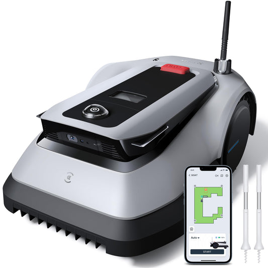 ECOVACS GOAT G1-800 Mähroboter, 800m², kabellos, vollautomatisch, Ultra-Weitband+Vision+GPS, 16-Zonen-Management, intelligente Hindernisvermeidung