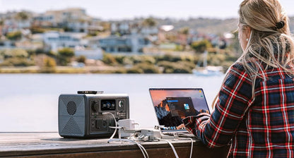 BLUETTI Tragbare Powerstation EB3A, 268Wh LiFePO4 Batterie Backup mit 600W (1200W Peak) AC Ausgängen, Solargenerator für Reise und Camping