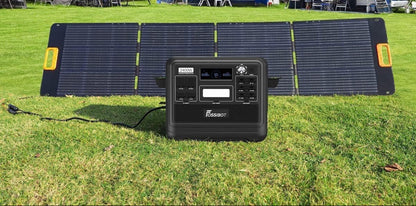 FOSSIBOT F2400 Solargenerator, Tragbare Powerstation 2048Wh LiFePO4 Batterie-Backup mit 2400W AC Ausgängen (4800W Peak), Power station für Outdoor-Camping, Wohnmobil-Reisen, Hausgebrauch