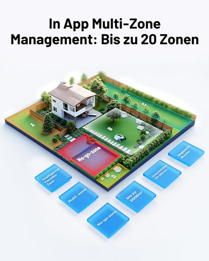 MAMMOTION YUKA 2000 Mähroboter ohne Kabel, bis 2800m², RTK+Vision, Auto-Kartierung, 4G-Modul, 50% Steigung, intelligenter Rasenroboter